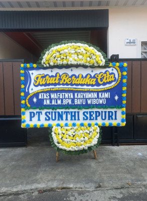 Papan Bunga Duka di Suka Dalem